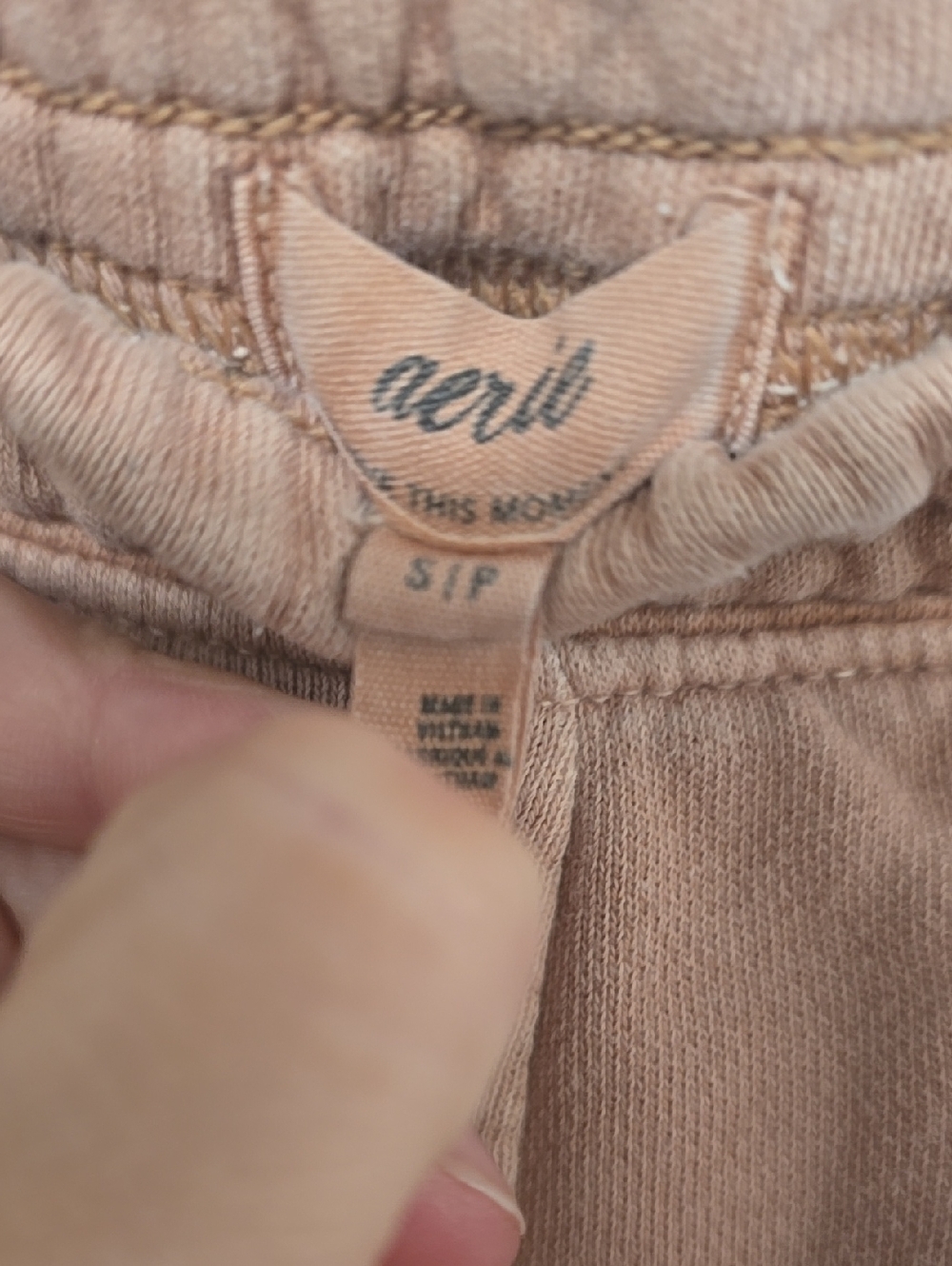AERIE House Party Skater Pant In Dusty Pink - Picture 4 of 5